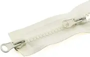 Two Way Open Ended Zipper 3 Pcs Double Open Head Zipper Jacket Double Zipper Clothes Zipper Accessories Handmade DIY (Color : Beige, Size : 90CM_5#)