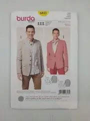 Burda Sewing Pattern 6813 Men's Jacket Pattern Size US 34-44 EUR 44-54 NEW