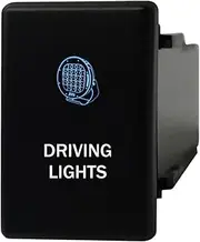 12V 3A ON-OFF Push button Switch for Isuzu DMAX D-Max (09/2020~) MUX MU-X (07/2021~) Mazda BT50 BT-50 (10/2020~) 3rd Gen. DRIVING LIGHTS LIGHT BLUE WHITE