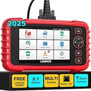 Launch OBD2 Scanner CRP123X Code Reader TCM/Engine/ABS/SRS/Airbag Tools 2022 Battery Test Scanner for car, One-Click Lifetime Free Update WiFi Connection, AutoVIN Scan Tool,7.0 Android OS,16GB ROM