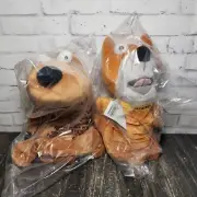 NEW Big Idea Learning Newton & Descartes Hand Puppet Plush Set Cat & Dog Sealed