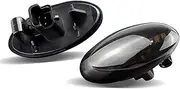 Side Mirror Indicator For Peugeot For Expert For Traveller 2002-2014 2x LED Dynamic Turn Signal Side Marker Light Dynamic Sequential Blinker(2xNO Dynamic Smoked)