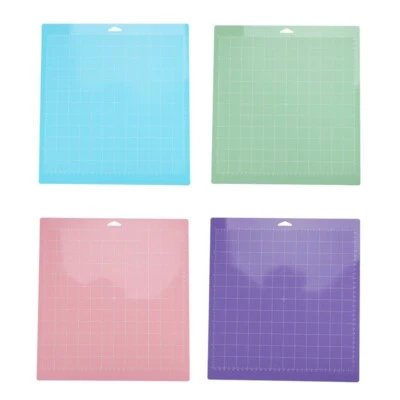 4 Pcs Mixed Color PVC Cutting Mat Grid Cutting Pads Cutting Plotter Pad Rep F2Y3