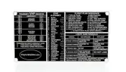 Pilot's Communications Guide Placard General Aviation Airplane Cockpit PLA-0102