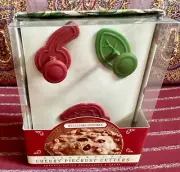 Williams Sonoma 2007 Decorative Cherry Pie Crust Cutters 3 Piece Set