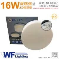 在飛比找momo購物網優惠-【DanceLight 舞光】LED 16W 3000K 黃