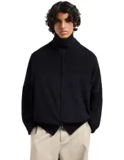 [Armani Exchange] Zip Up Cardigan in Deep Navy