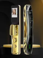 3D Smart Home Door Lock Security Camera Monitor Intelligent Fingerprint Tuya