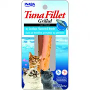 Inaba Grilled Tuna Fillet In Tuna Flavoured Broth Cat Treats - 15g Red