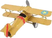 GARIOUANS 1pc Vintage Biplane Model Decor Creative Retro Plane Ornament for Desktop Home Office Decoration for Friends and Family Unique Photo Prop