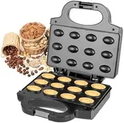 Electric Walnut Cake Maker, 750W Waffle Makers, Walnut Cookie Mold Maker, Automatic Mini Nut Machine Baking Tool for Make Nuts, Snack Biscuits, Small Cakes, Walnuts