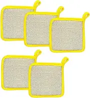 Multi-Purpose Dishwashers - Wire Dish Washing Pumps | Reusable Wire Cleaning Cloth for Wet and Dry | 5 Pieces Double Layer Wipes Cloths Cleaning Rags | Bowl Wash