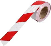 LIFKOME 1Roll Reflective Warning Safety Tape Striped Traffic Reflector Tape for Vehicles Roads and Construction Sites Weather Resistant High Visibility