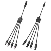 Solar Panel Connector Y Branch 4 to 1 Parallel Adapter Solar Panel Splitter