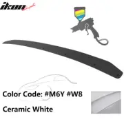 For 15-21 Subaru WRX STI Gurney Flap OE Style Trunk Spoiler #M6Y White Rear Wing (for: Subaru)