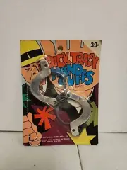 Vintage Larami Dick Tracy All Metal Hand Cuffs Factory Sealed New