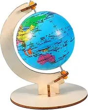 HOODANCOS Decorative Diy Globe Boys and Tools Wooden Teaching Globe for Classroom