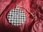 Christmas Ornament Silent Night Holy Night Handmade