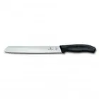 Victorinox Bread Knife, 21cm, Wavy Edge Blade, Classic,Black, Blister