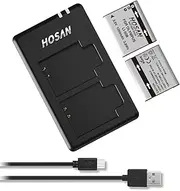 LI-50B Battery (2 Pack) and Dual USB Charger Kit for Olympus Li-50B, Pentax D-Li92,Ricoh DB-100, SP-720UZ, SP-800UZ, SP-810UZ, Olympus SZ-10, SZ-12, SZ-15, SZ-16, SZ-20, SZ-30MR, SZ31MR