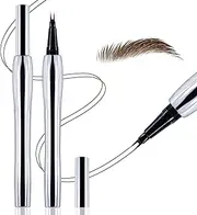 Apooliy Waterproof Eyebrow Pen,Microblading Brow Pencil and Lower Eyelash Pen,Long Lasting Liquid Eyebrow Definer,High Pigmentation
