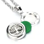 Tree Of Life Open Locket Pendant Essential Oil Diffuser Necklaces Pendants 1Pc