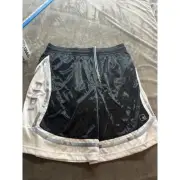 And1 Mens Shorts Basketball Gym Printed 11" Inseam XL BLack White NWT