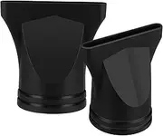 PartyKindom 2pcs Professional Hair Dryer Nozzle Lightweight Black Blow Drying Diffuser Attachments for Hair Styling