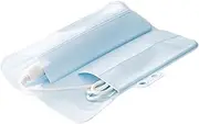 2-Hole Heat-Resistant Silicone Mat for Hair Tools - Hot Tool Organizer Pad for Curling Irons, Flat Irons & Wands | Non-Slip Portable Heatproof Surface | Salon & Home Use (Pale Blue)