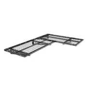 FLEXIMOUNTS Garage Wall Shelf 6.9"x47.8"x24.4" Heavyduty Steel w/Support Bracket