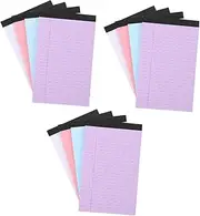 CAXUSD 3pcs 4 A5 Size Yellow Legal Pad Nonstick Memo Pad Office Supplies School Notebook to-do