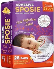 Sposie Diaper Booster Pads 2T-5T, 28 Count - Baby Diaper Pads Inserts Overnight, Diaper Liners for Nighttime Diapers, Overnight Diapers