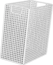 yuksok Yoga Mat Storage Rack Laundry Hamper Basket Accessories Workout Equipment Organizer for Workout Room Living Room Kettlebells, White