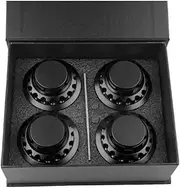 4Pcs 76Mm Wheel Center Hub Caps Hubcaps Cover Compatible for Porsche 917 Cayenne Cayman for All Porsche Wheel Caps Except Macan