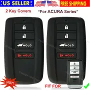 2Pcs Silicone Cover Holder Protector Remote Control Smart Fob Case for Acura Key