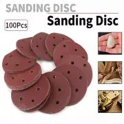 100Pcs 5'' Hook & Loop Sanding Disc 125mm Metal For Wood Angle Grinder 40-240#