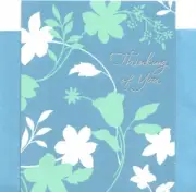 Sympathy Blue Theme Thinking Of You Garden Flowers Feeling Better Hallmark Card