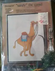 Rare Vintage Crewel SANDY the Camel Paragon Needlework! NIP