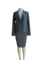 New w Tags, Vintage Ann Taylor Gray Skirt w Blazer Suit Size 4