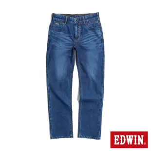 【EDWIN】男裝 加大碼 JERSEYS迦績 超彈力中直筒牛仔褲(中古藍)