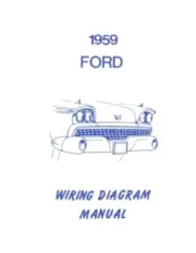 FORD 1959 Galaxie, Fairlane & Custom Wiring Diagram Manual