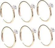 Abaodam Fashionable Titanium Steel Ring Wedding Ring Props Perfect for Wedding Decorations