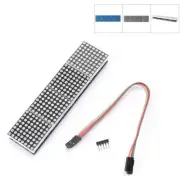 MAX7219 Dot LED Matrix MCU Control 4-in-1 LED Display Module for Arduino Blue AU