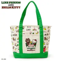 在飛比找蝦皮購物優惠-Hello Kitty x Line Friends 托特包