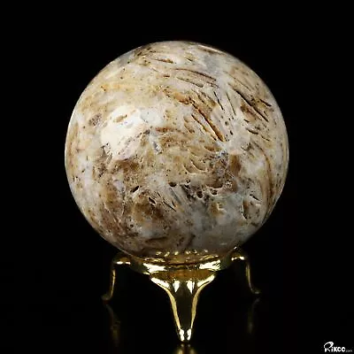 2.0" Tree Leaves Agate Hand Carved Crystal Ball/Sphere, Crystal Healing