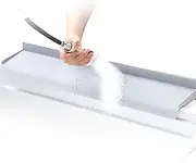Wet Room Floor Barrier - Silicone Shower Tray Sealing Strip | Water Splash Guard | 60x13x7cm Water Blocker | Non-Slip Stopper Protector | Retaining Board for Showers Rv Garage Counter