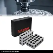 23 Holes 2-4-6 Blocks 1 Matched Pair 246 Jig .0002" Machinist Precision