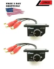 2x NEW Universal Bass Knob Level Bass RCA Volume Control Knob Car Amplifier