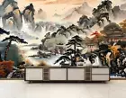 3D Landscape Painting Pavilion Self-adhesive Removeable Wallpaper Wall Mural