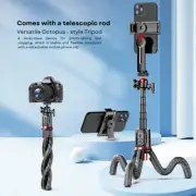 Magic-Pro Flexible Octopus Telescopic Pole Tripod with Phone Clip Selfie Stick
